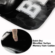 Close-up view of the soft microfiber surface and intense electric lightning football artwork - thumbnail image 3 of 7