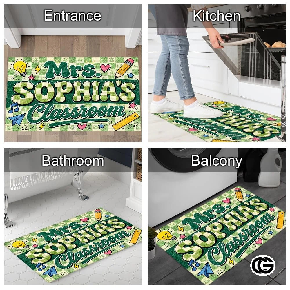 Personalized Welcome Doormat with Family Name and Address