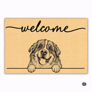 Personalized Pet Dog Welcome Door Mat with Photo and Name (A02)
