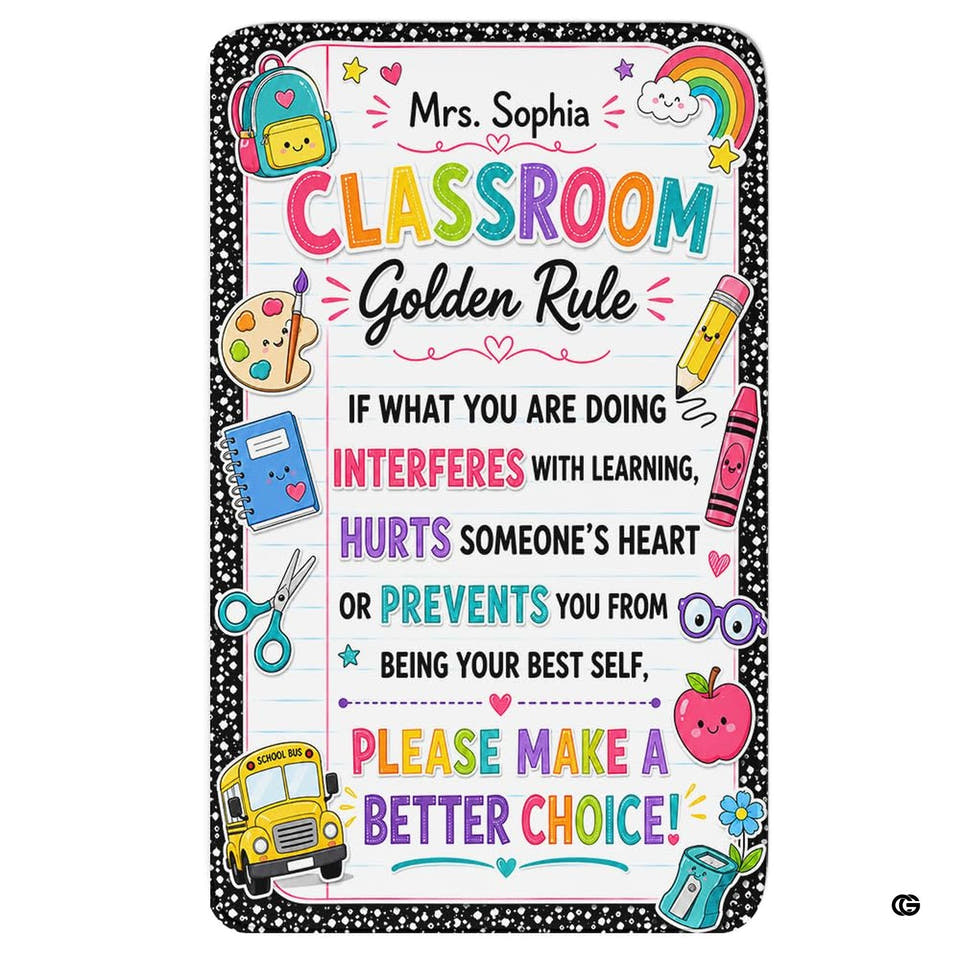 Classroom Golden Rule Better Choice Kids Area Rug