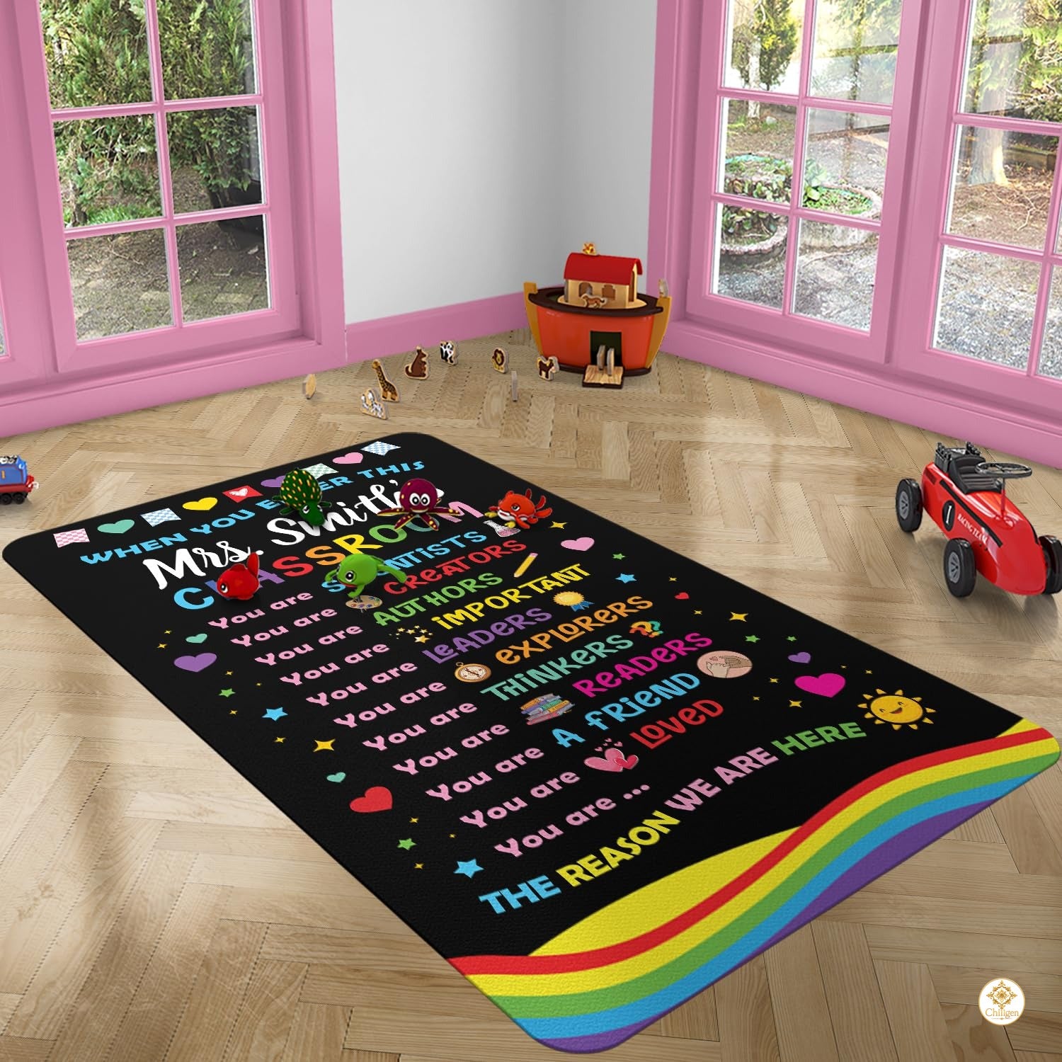Custom Welcome Doormat with Family Name and Address