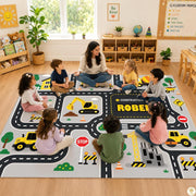 Custom Road Map Area Rug