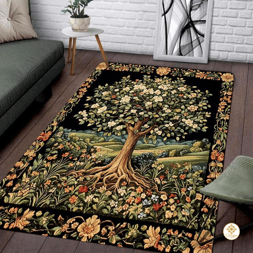 Custom Tree of Life Doormat with Celtic Monogram