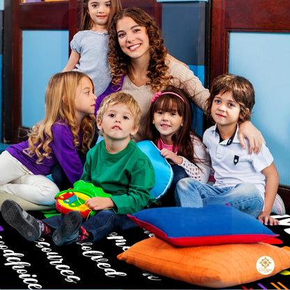 Custom Mathematics Classroom Rug for School and Playroom