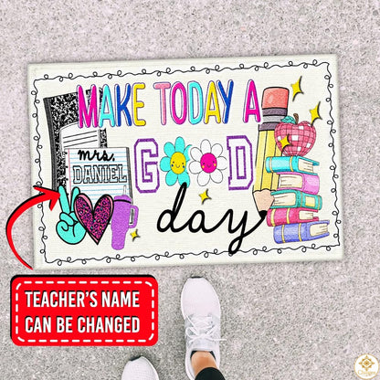 Custom Classroom Welcome Mat for Teachers and School Entryway