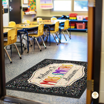 Custom Notebook Welcome Mat for Classroom and Back to School