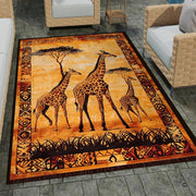 Closeup view of soft microfiber surface and African tribal border details - thumbnail image 3 of 7
