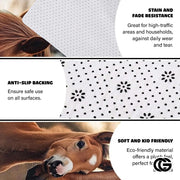 Custom Running Horse Welcome Mat for Living Room and Bedroom