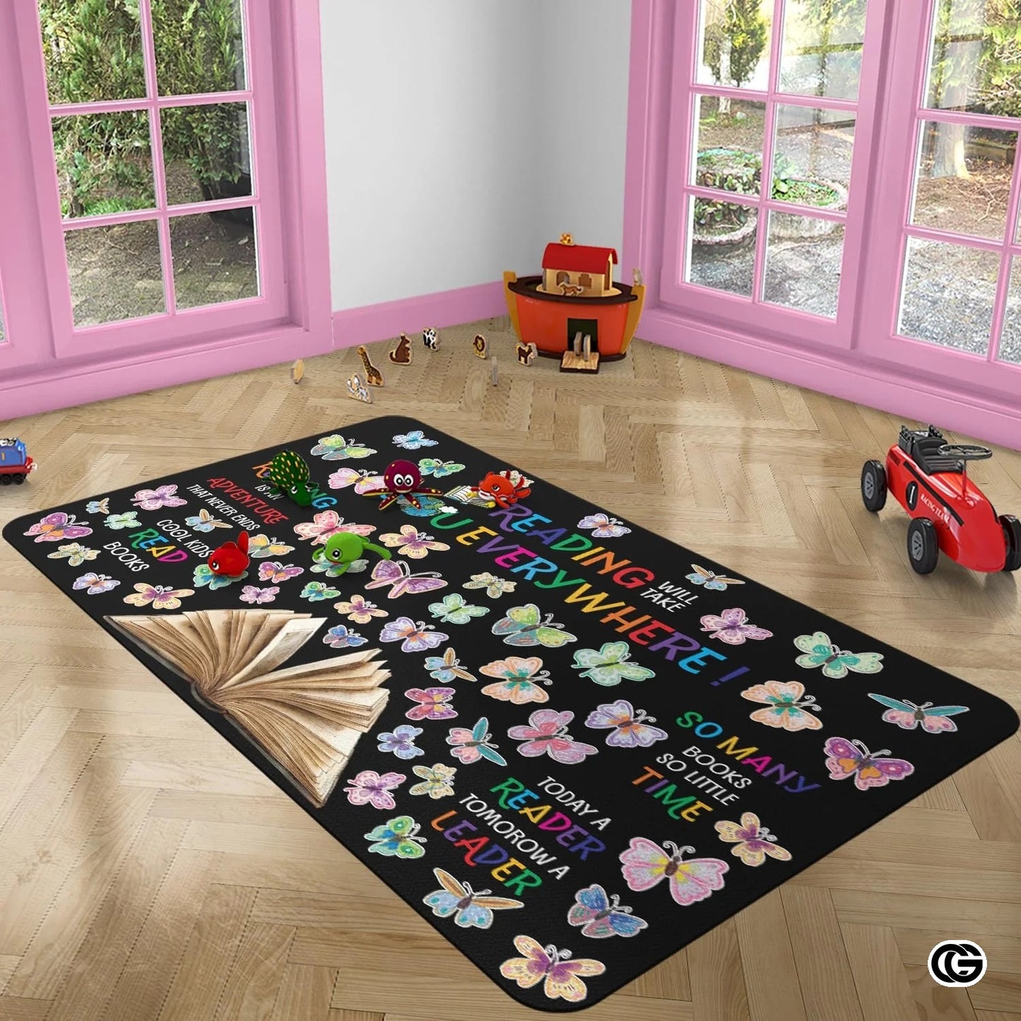 Personalized Welcome Doormat with Family Name and Address - Reading-02
