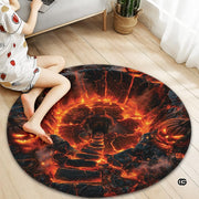 Custom Halloween 3D Effect Optical Illusion Spooky Round Rug (D8)