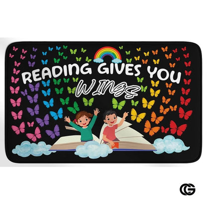 Custom Reading Rug for Classroom and Library - Butterflies