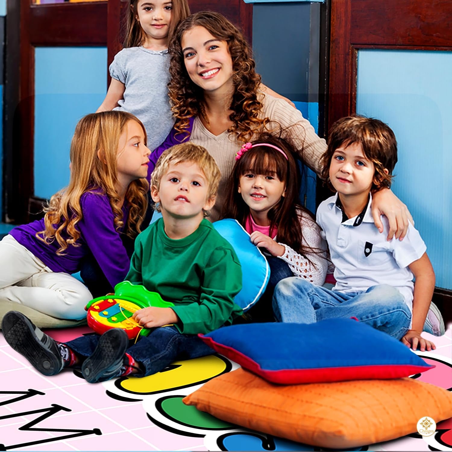 Custom Composition Notebook Classroom Rug for Kids - Clipboard Style / 2' x 3' (Rectangular)