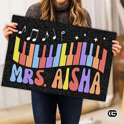 Personalized Teacher Doormat for Classroom and Back to School