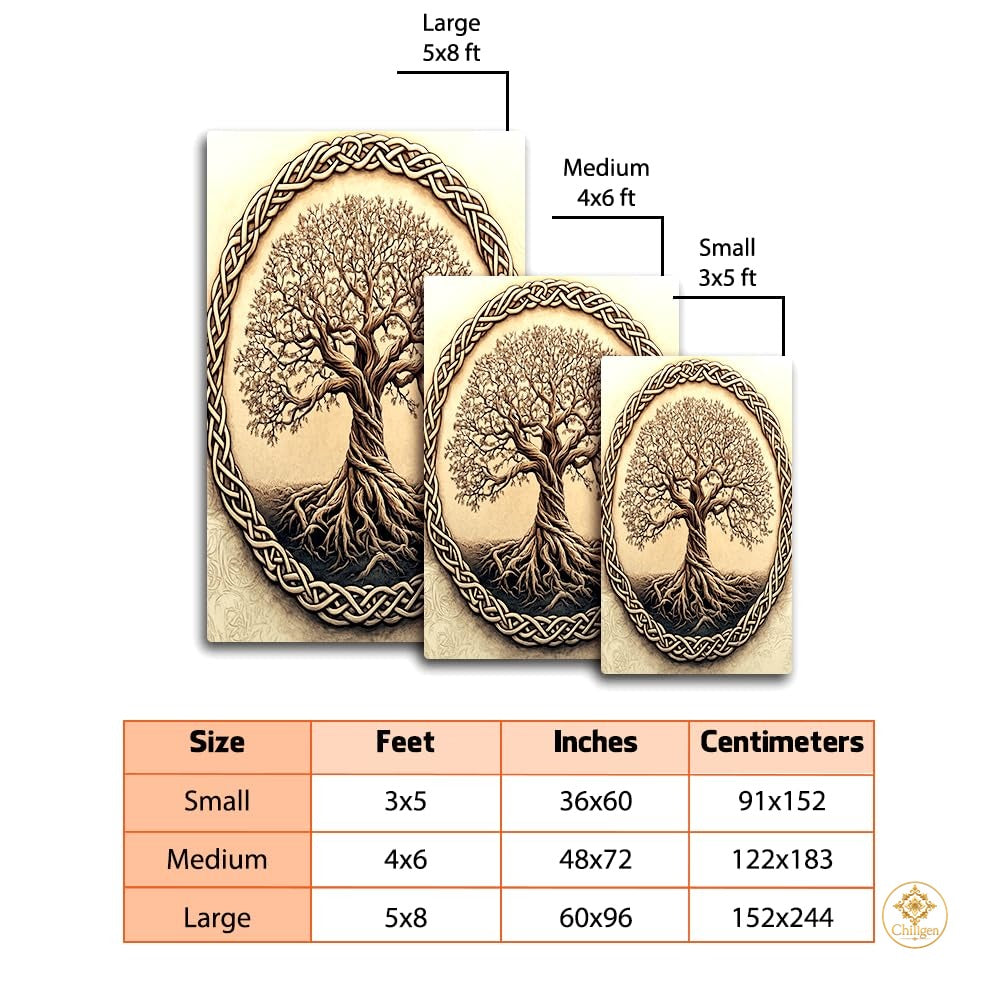 Custom Celtic Tree of Life Welcome Mat for Entryway and Living Room
