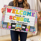 Custom Classroom Welcome Mat for Teachers and School