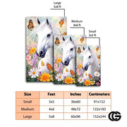 Custom Running Horse Welcome Mat for Living Room and Bedroom