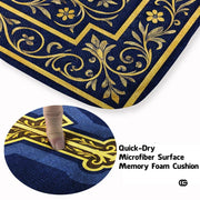 Personalized Orthodox Christian Area Rug, Custom Eastern Orthodox Russian Greek Byzantine Non-Slip Rug for Women Men, IC XC Nika Cross Mat for Living Room, Bedroom, Church Decor (D4)