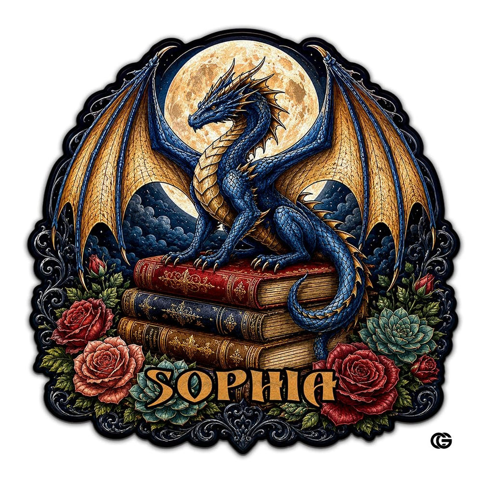 Custom Dragon Shaped Area Rug, Personalized Library Western Dragon Shaped Floor Mat Book Rug, Non-Slip Reading Room Carpet for Living Room, Bedroom, Dorm, Kids Room, Fans Lover (D7)