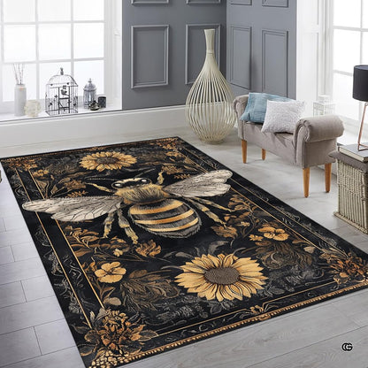 Detailed view of the premium edge stitching and ornate golden filigree print on microfiber - thumbnail image 8 of 8
