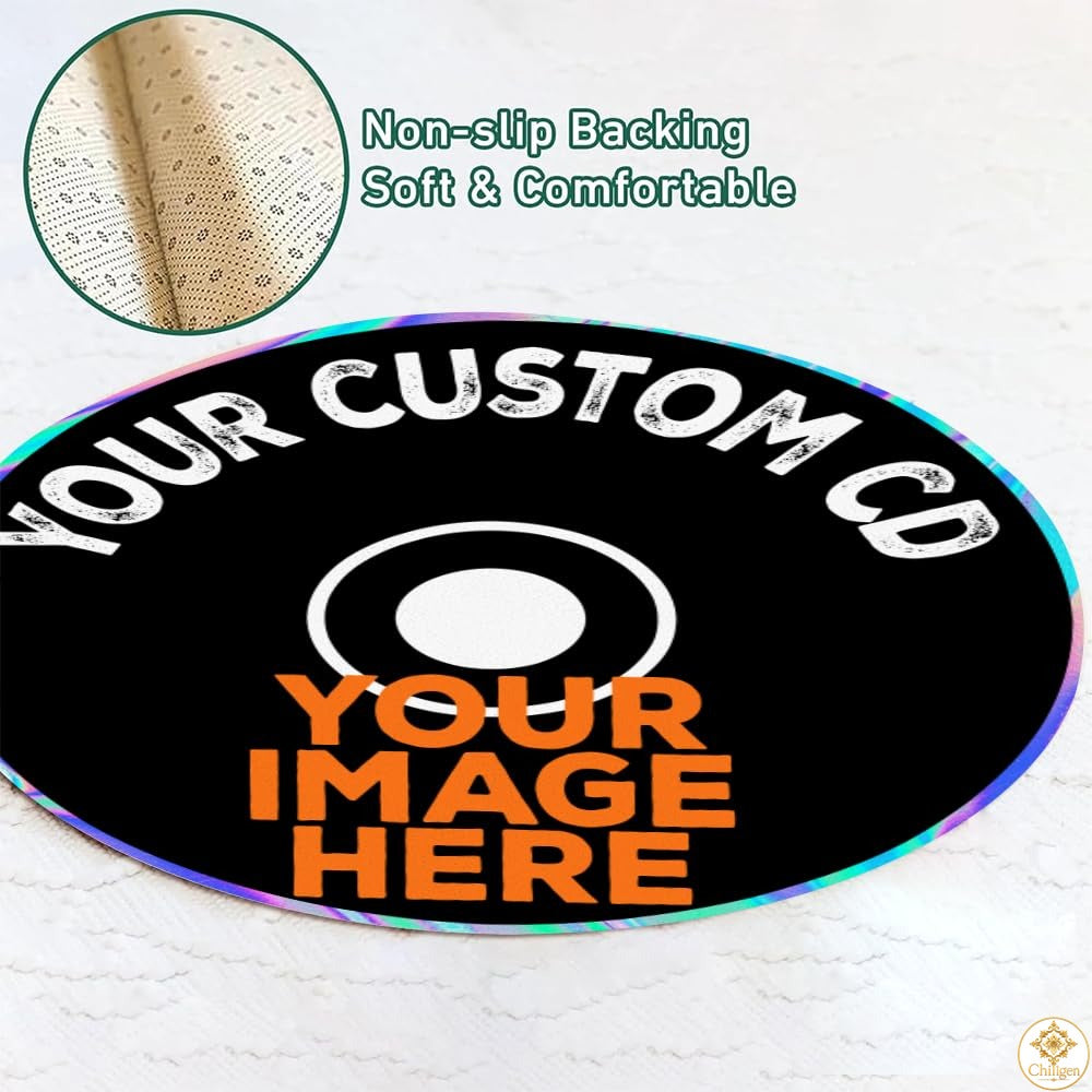 Custom Music Round Rug