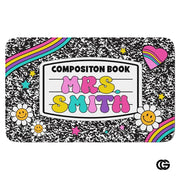 Custom Notebook Welcome Mat for Classroom and Bedroom - Composition #4 / 2' x 3' (Rectangular)