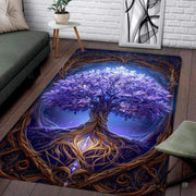 Closeup view of the soft microfiber surface and illuminated root artwork details - thumbnail image 3 of 8