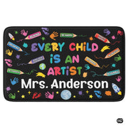 Custom Family Name Welcome Doormat for Front Door and Entryway - Artist-02