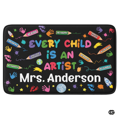 Custom Family Name Welcome Doormat for Front Door and Entryway - Artist-02