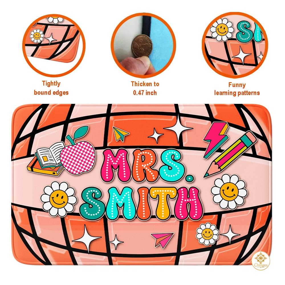 Custom Composition Notebook Classroom Rug for Kids