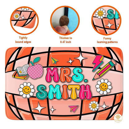 Custom Composition Notebook Classroom Rug for Kids