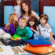 Custom Mathematics Educational Welcome Mat with School Formulas