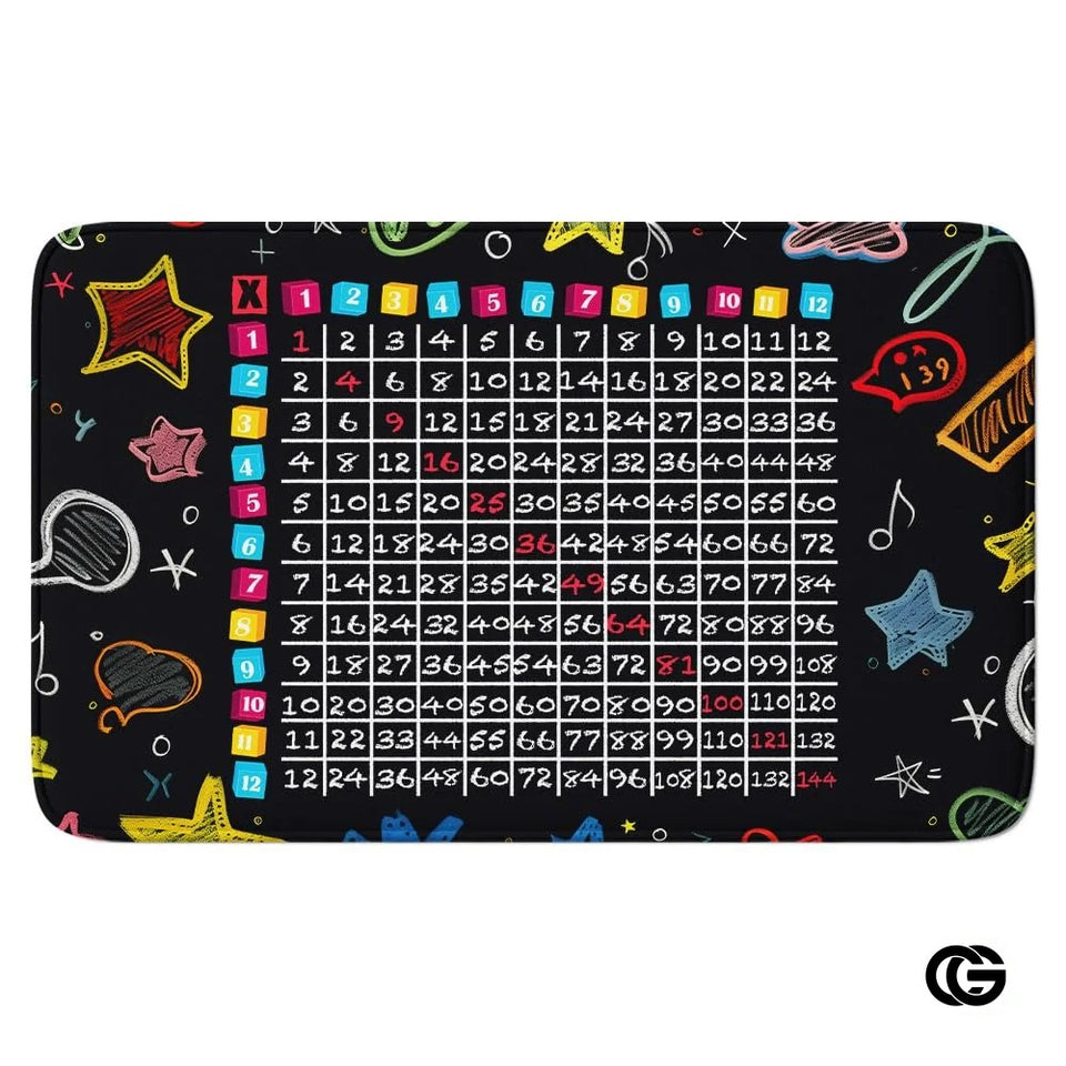 Custom Mathematics Education Rug for Classroom and Playroom