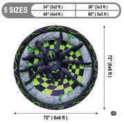Custom Halloween 3D Effect Optical Illusion Spooky Round Rug (D6)
