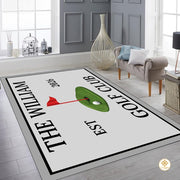 Custom Golf Area Rug with Non Slip Backing and Low Pile - Style 11