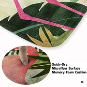 Cozy modern living room arrangement styling the tropical pink flamingo jungle rug - thumbnail image 5 of 7