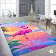 Custom Flamingo Welcome Doormat for Front Door and Entryway