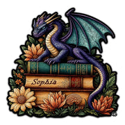 Custom Dragon Shaped Area Rug, Personalized Library Western Dragon Shaped Floor Mat Book Rug, Non-Slip Reading Room Carpet for Living Room, Bedroom, Dorm, Kids Room, Fans Lover (D3)