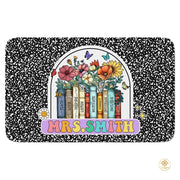Custom Composition Notebook Rug with Floral Detail - Composition / 2' x 3' (Rectangular)
