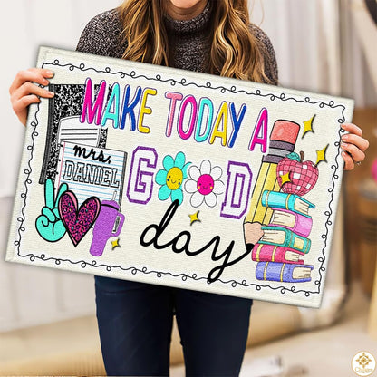 Custom Classroom Welcome Mat for Teachers and School Entryway