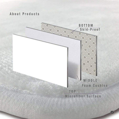 Dimension chart displaying size options for lavender bicycle area rug. - thumbnail image 2 of 5