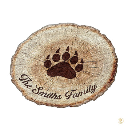 Custom Bear Paw Area Rug with Soft Plush and Non Slip Backing
