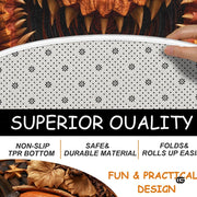Custom Halloween 3D Effect Optical Illusion Spooky Round Rug (D1)