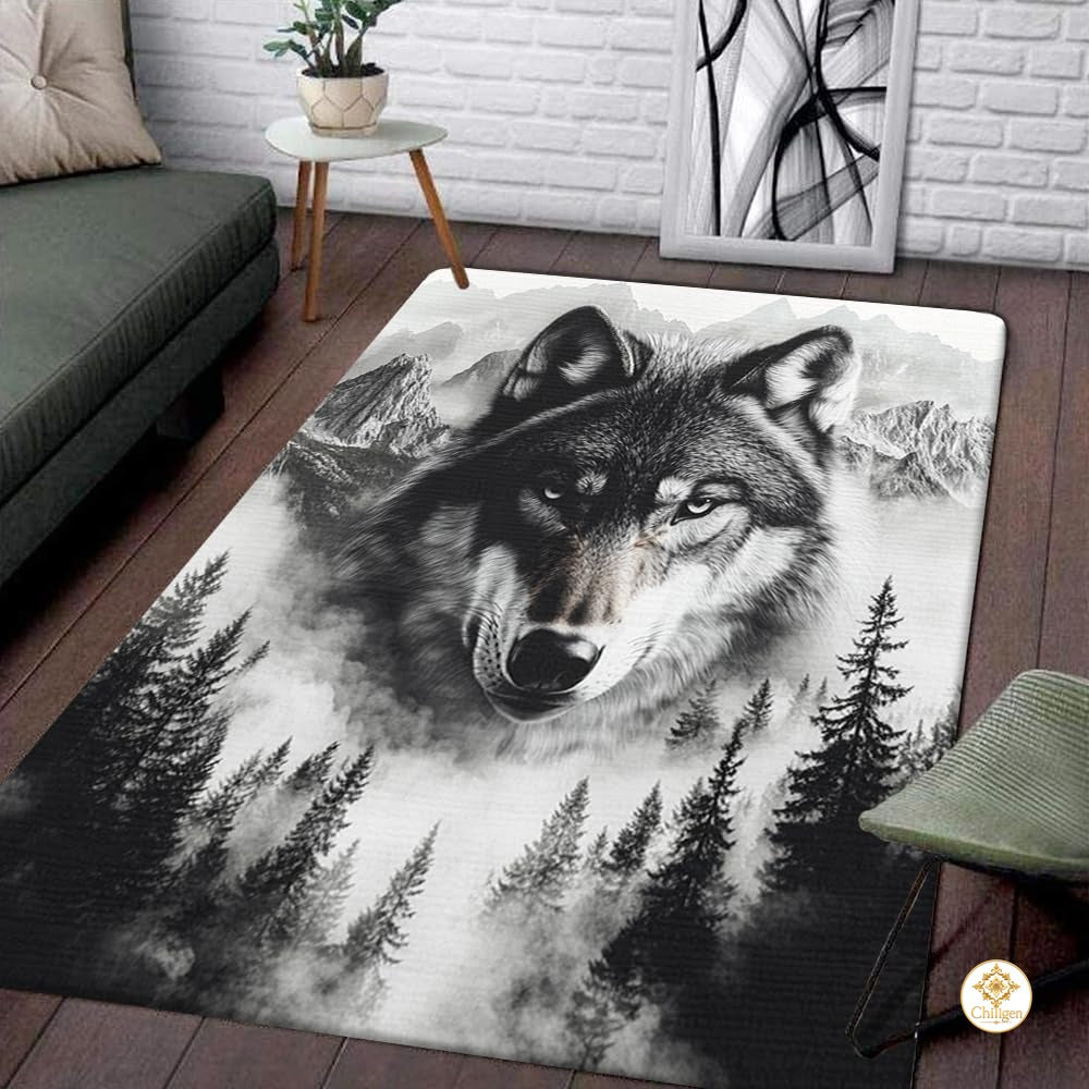 Custom Wolf Welcome Doormat for Home and Entryway - Wolf-ds17