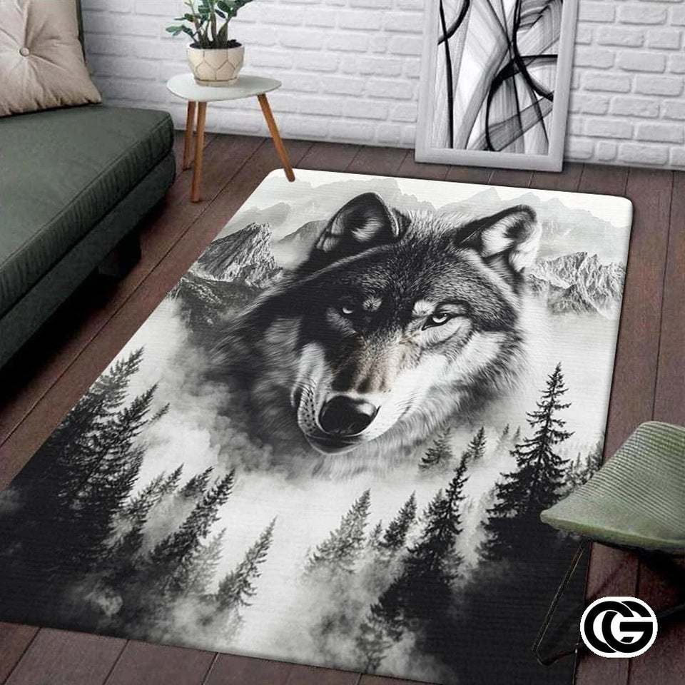 Custom Wolf Welcome Doormat for Home and Entryway - Wolf-ds17