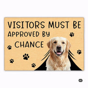 Personalized Pet Dog Welcome Door Mat with Photo and Name (A04)