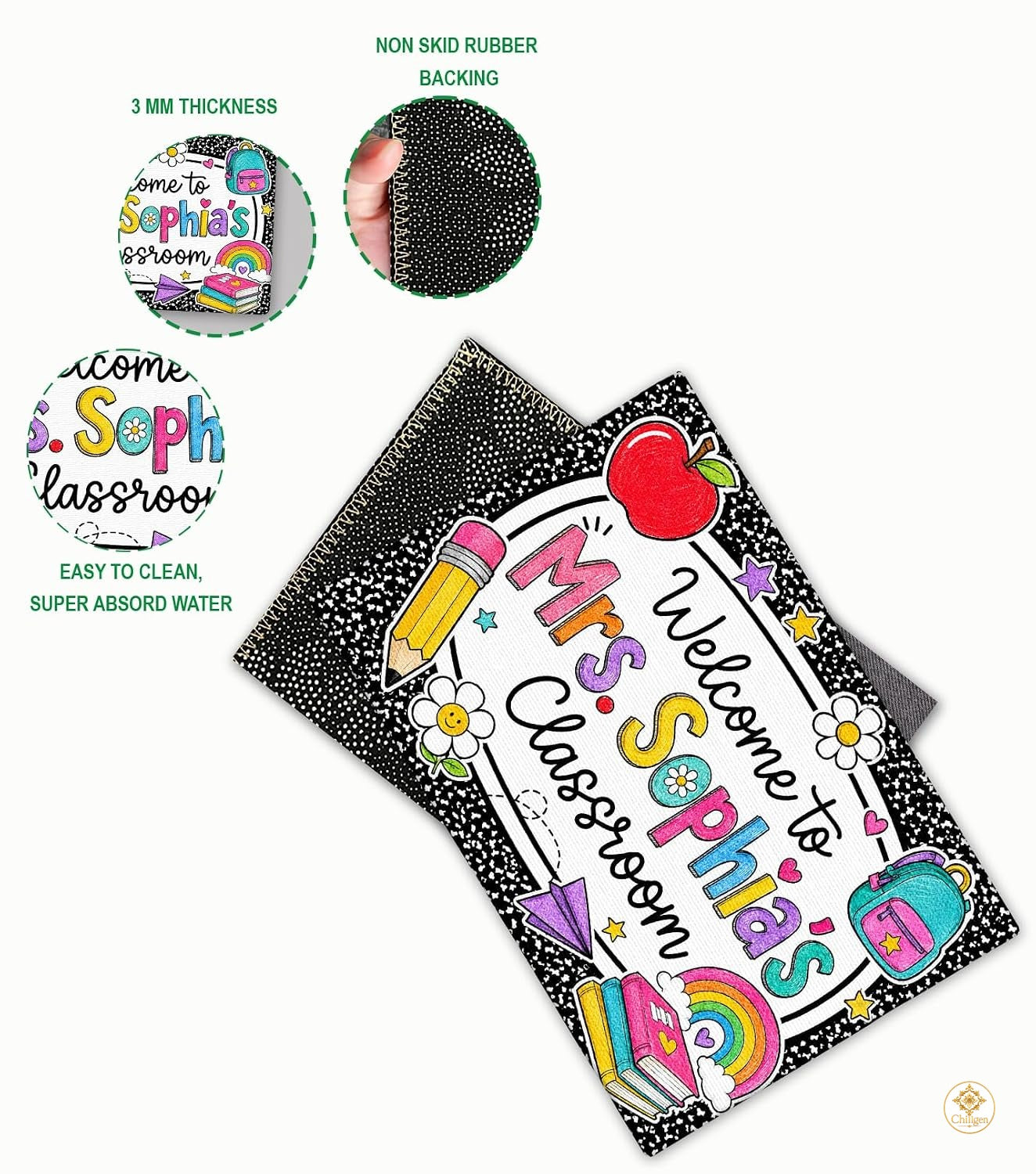 Personalized Welcome Doormat for Class and Teacher