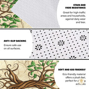 Custom Celtic Tree of Life Rug for Living Room and Bedroom - Tree-ds08