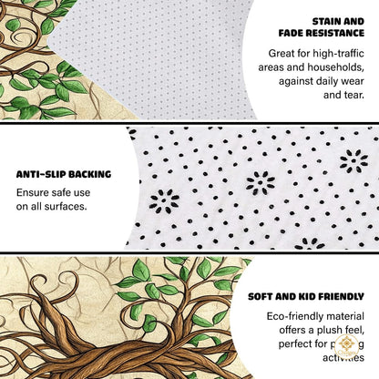 Custom Celtic Tree of Life Rug for Living Room and Bedroom - Tree-ds08