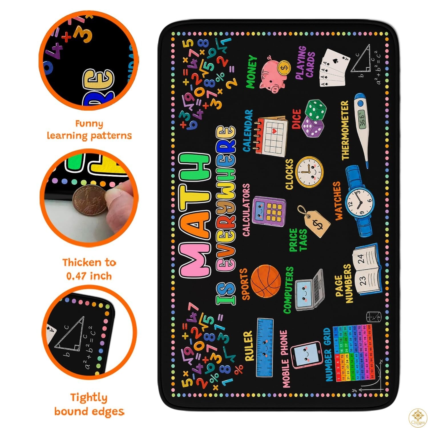 Custom Math Area Rug