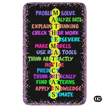 Custom Mathematics Education Rug for Classroom and Playroom
